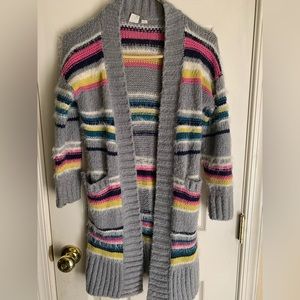 Gap Kids rainbow cardigan, size 8